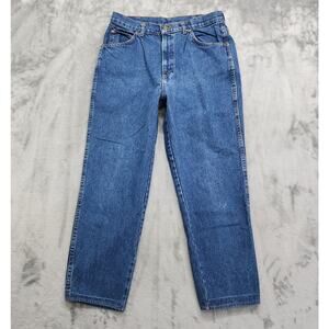 Vintage 80s CHIC Jeans Womens 16 Blue Designer Mom‎ High Waist Tapered Ankle USA